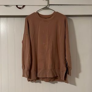 Fleece Oversized Vintage Crew Neck Sweatshirt